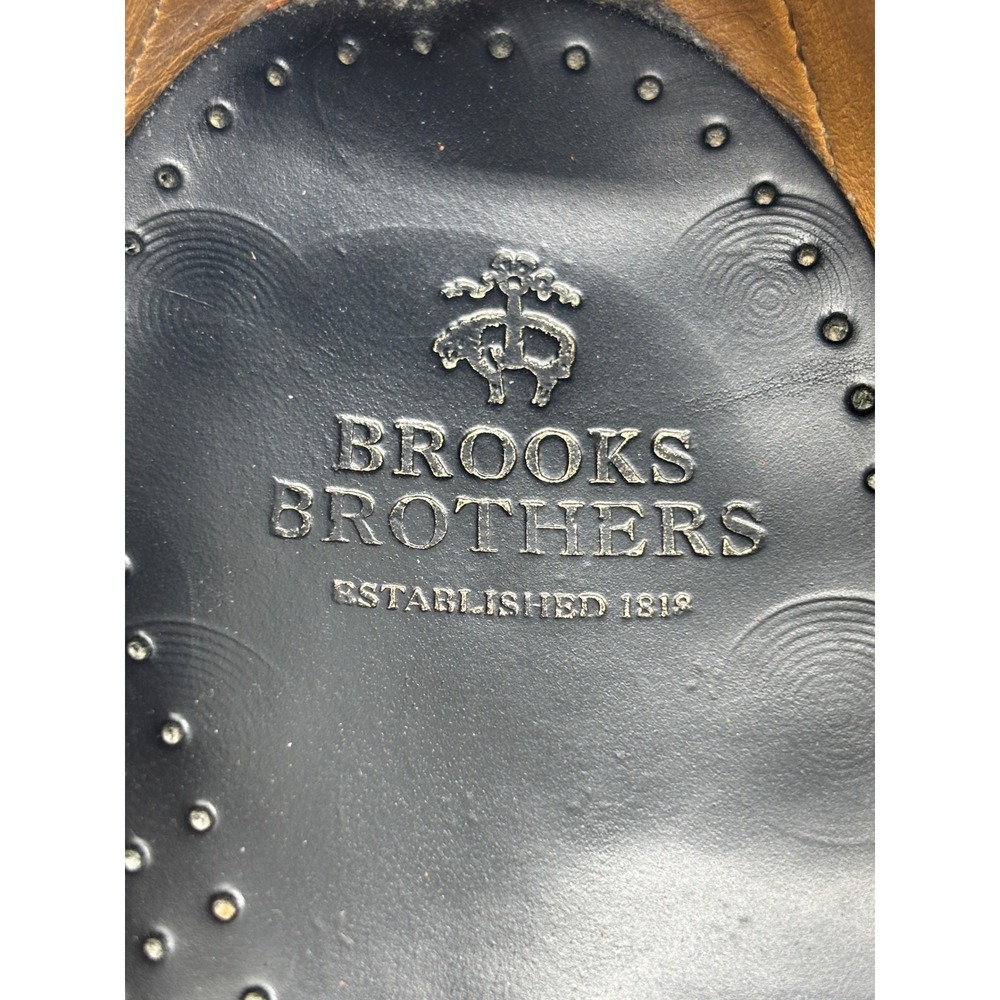 Brooks Brothers Men's Black Leather Penny Loafers Slip-On Dress Shoes Size 10 - Picture 5 of 13
